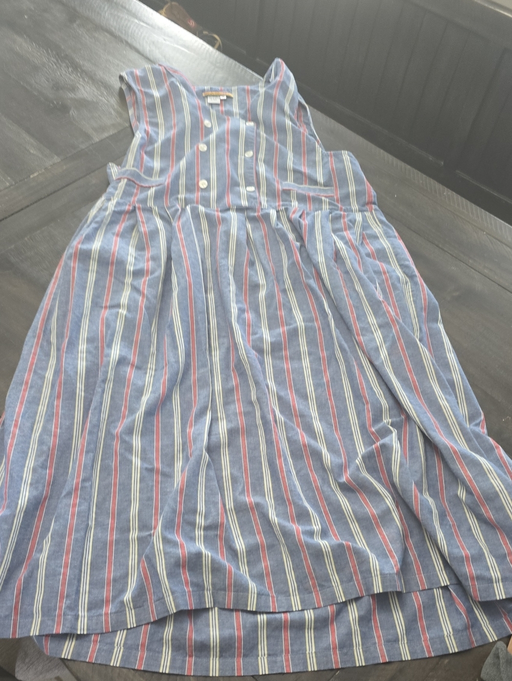 Bryn Connelly Womens Sleeveless Stripe Dress. 16. Used. Pockets.